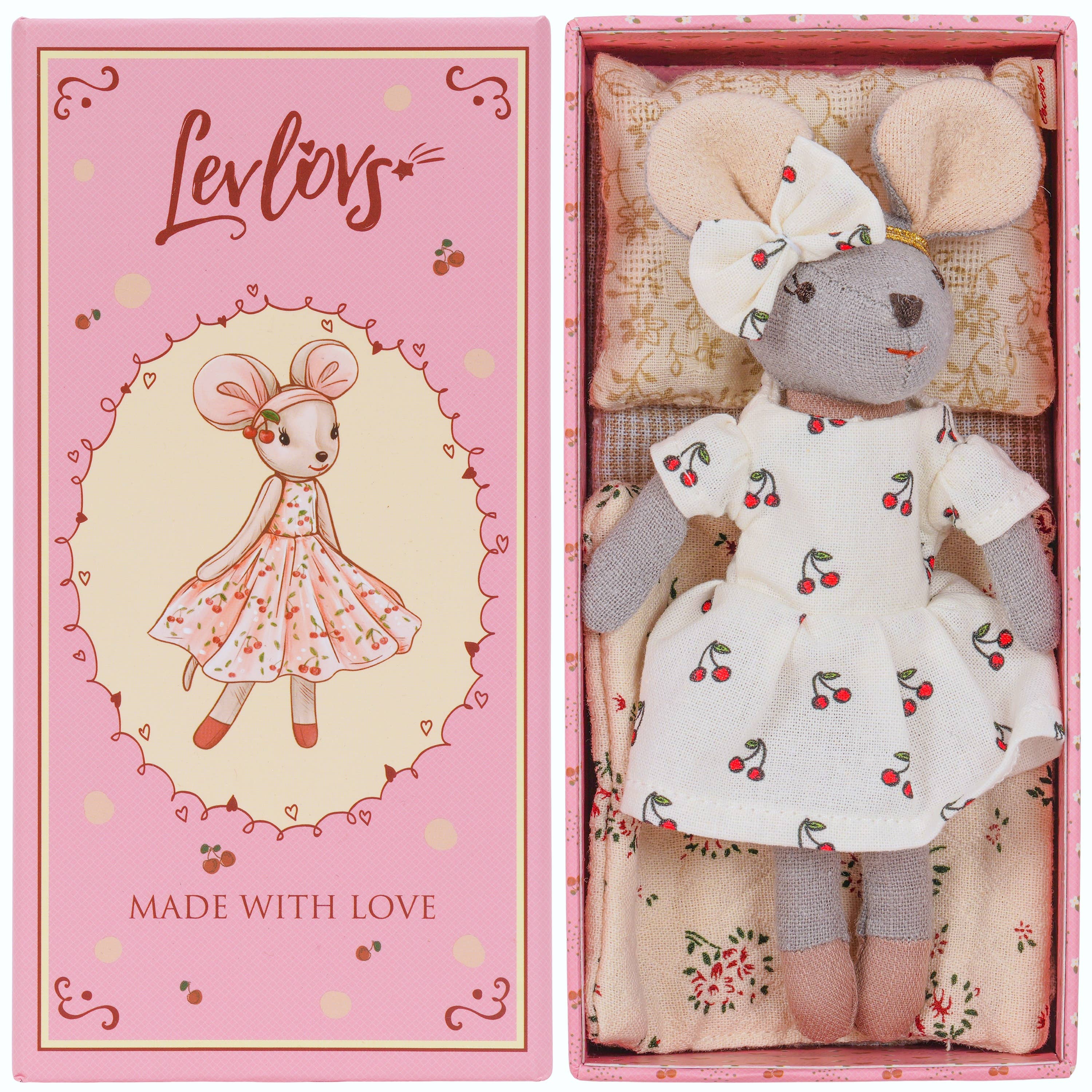 Levlovs Cherry Awesome Mouse in a Gift Box