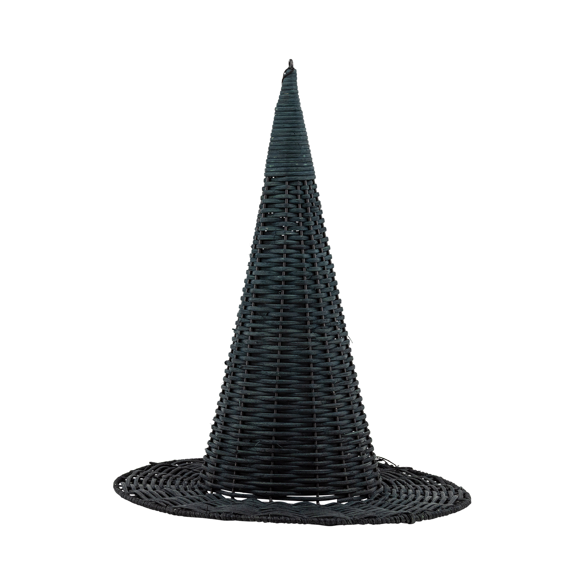 Large Natural Rattan Witch Hat