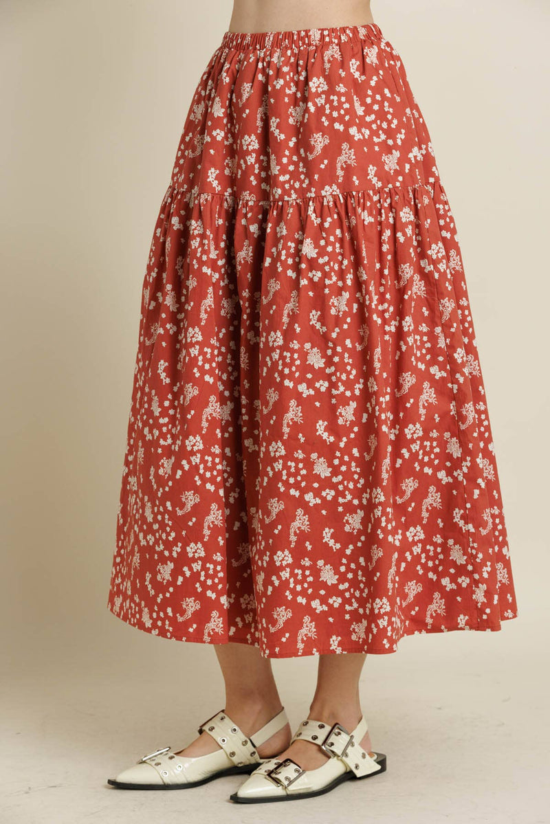 Floral Maxi Skirt