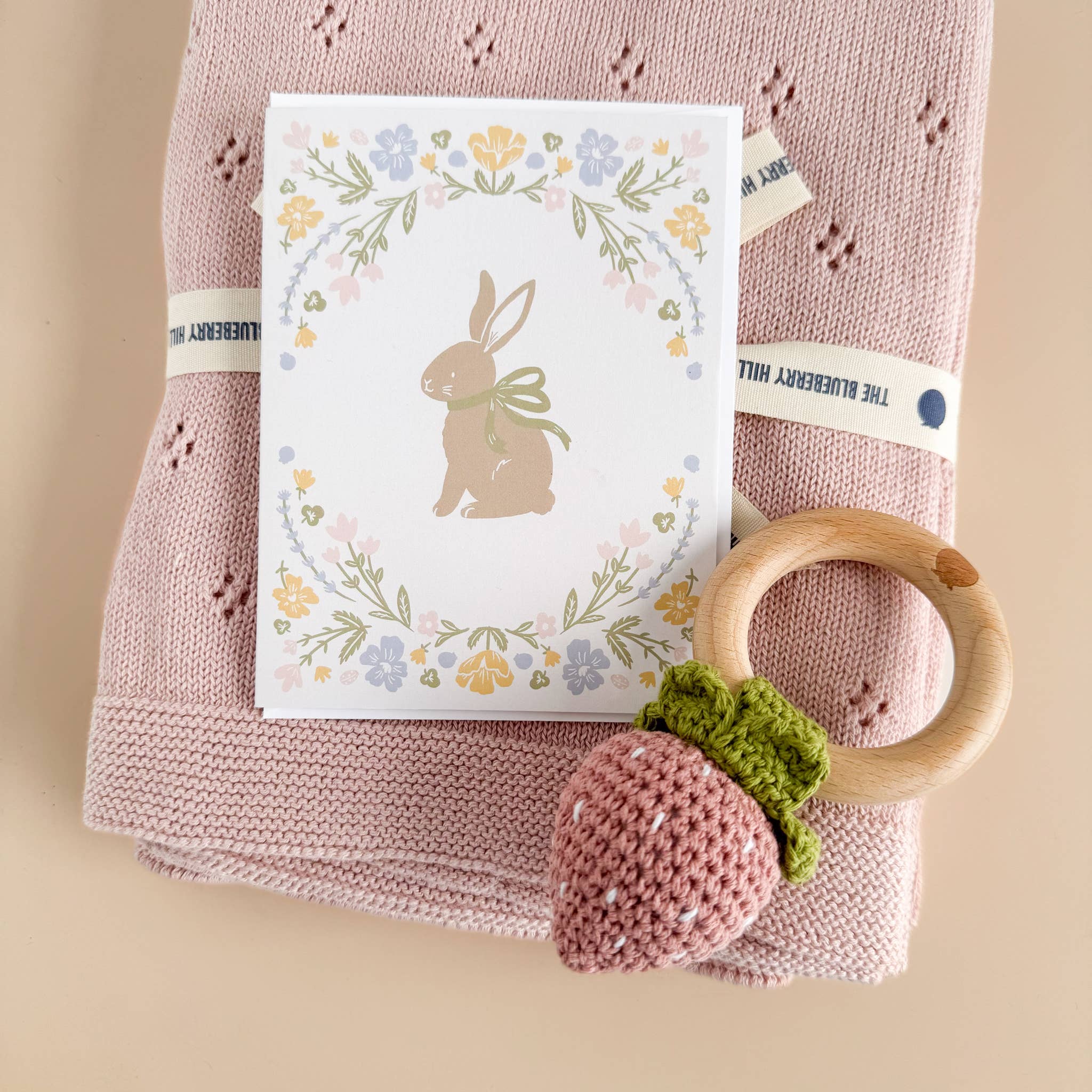 Strawberry Pink Teether Rattle