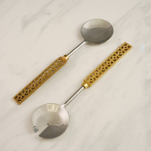 Gold Cut-Out Server Set