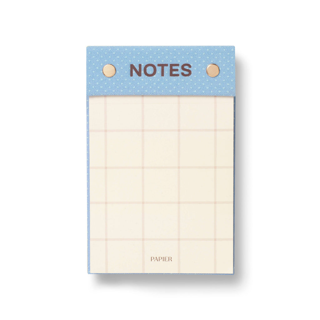 Dot & Check Fabric Hardcover Notepad