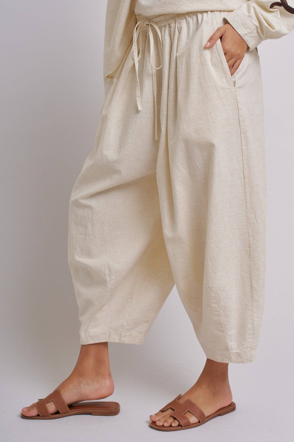 Drawstring Cocoon Pants