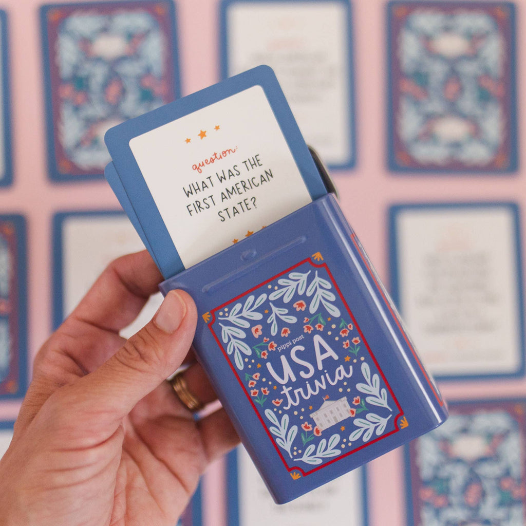 USA Trivia Game Tin