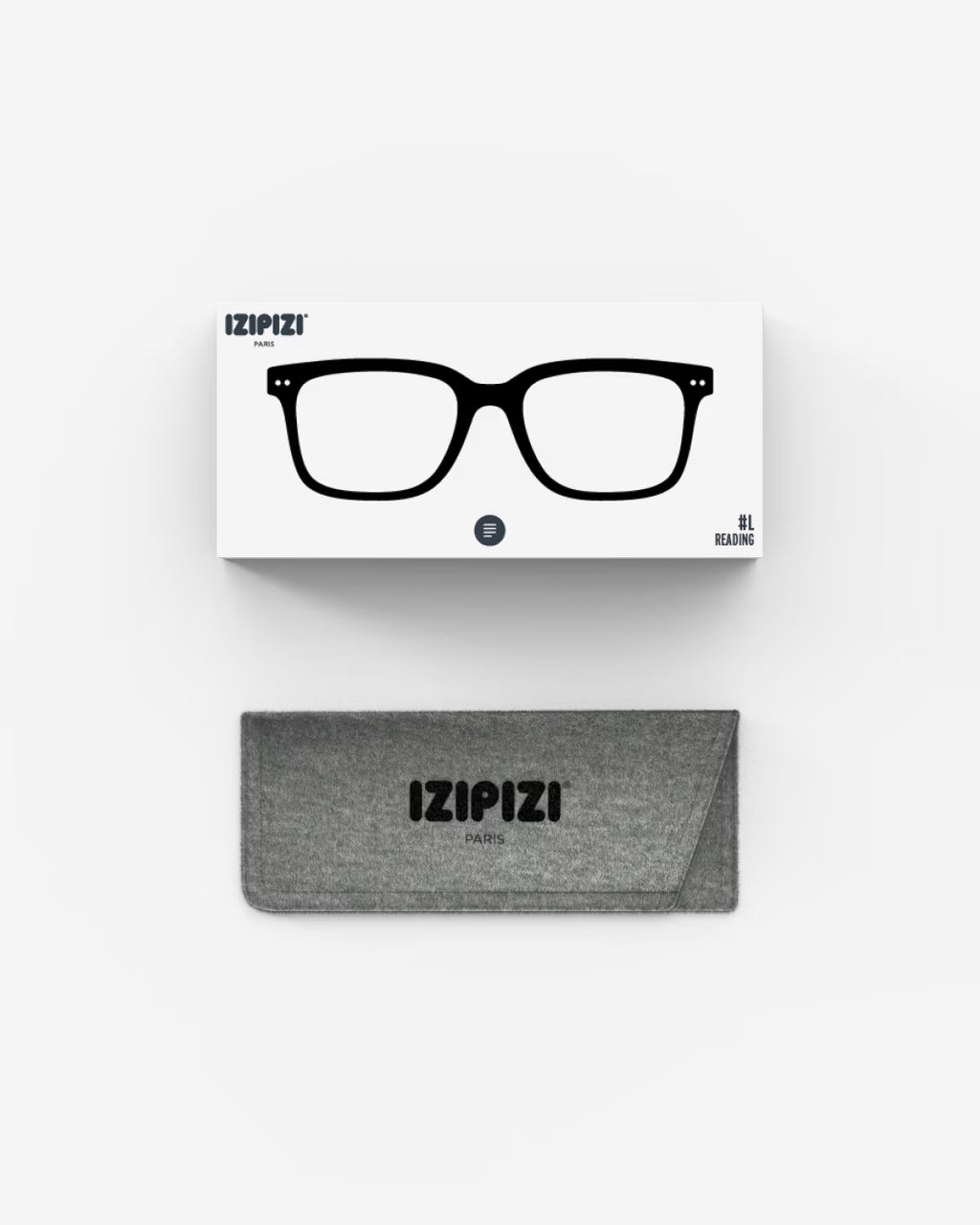 #L Black Reading Glasses