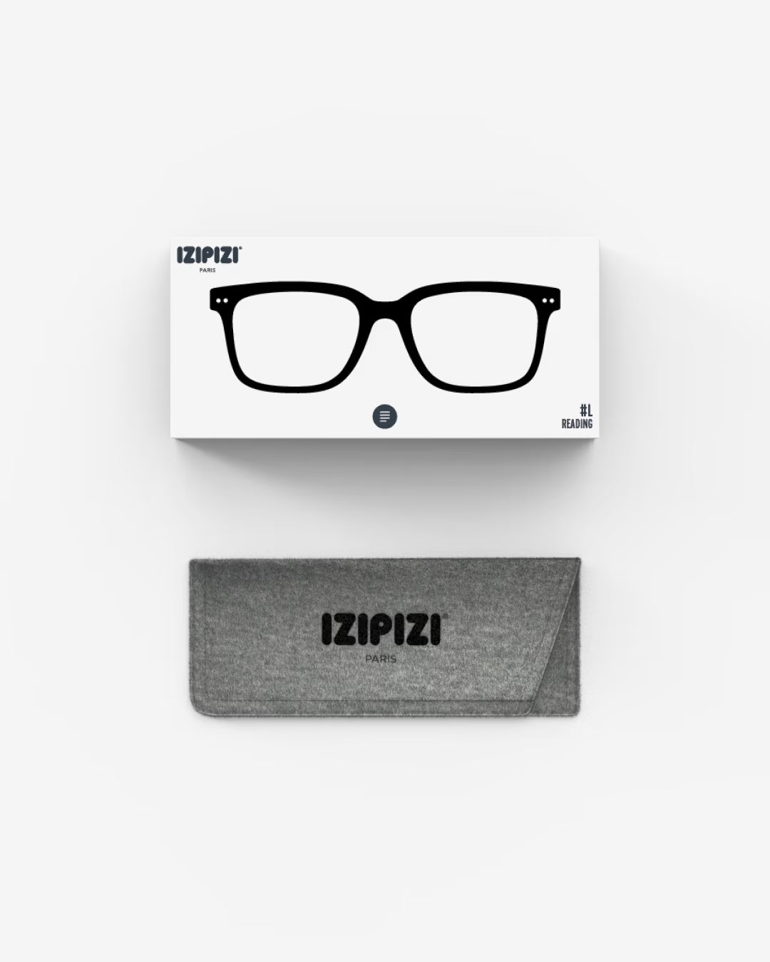 #L Black Reading Glasses