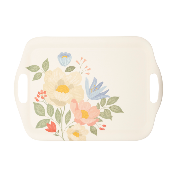 Floral Corner Tray