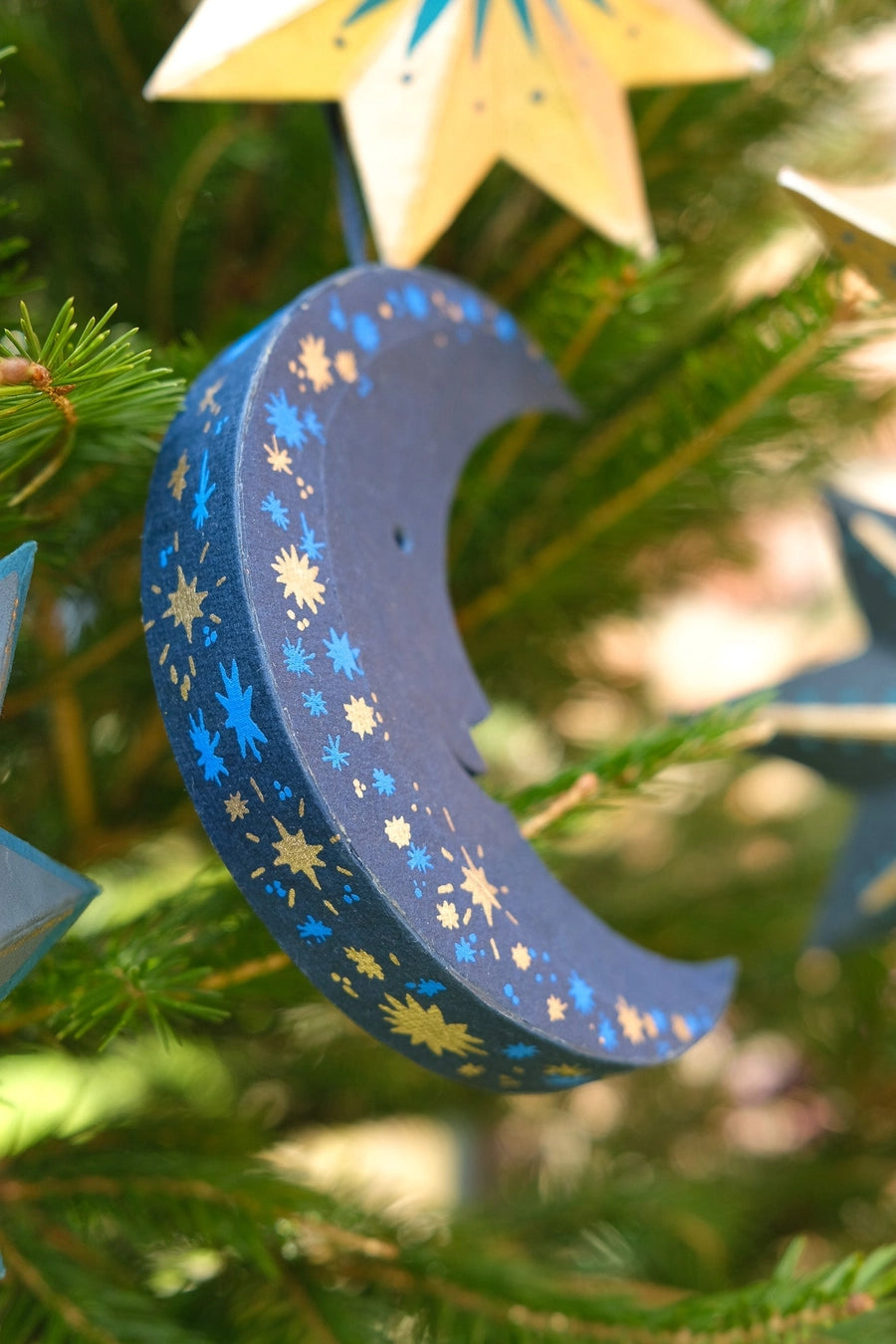 Midnight Man on the Moon Paper Ornament