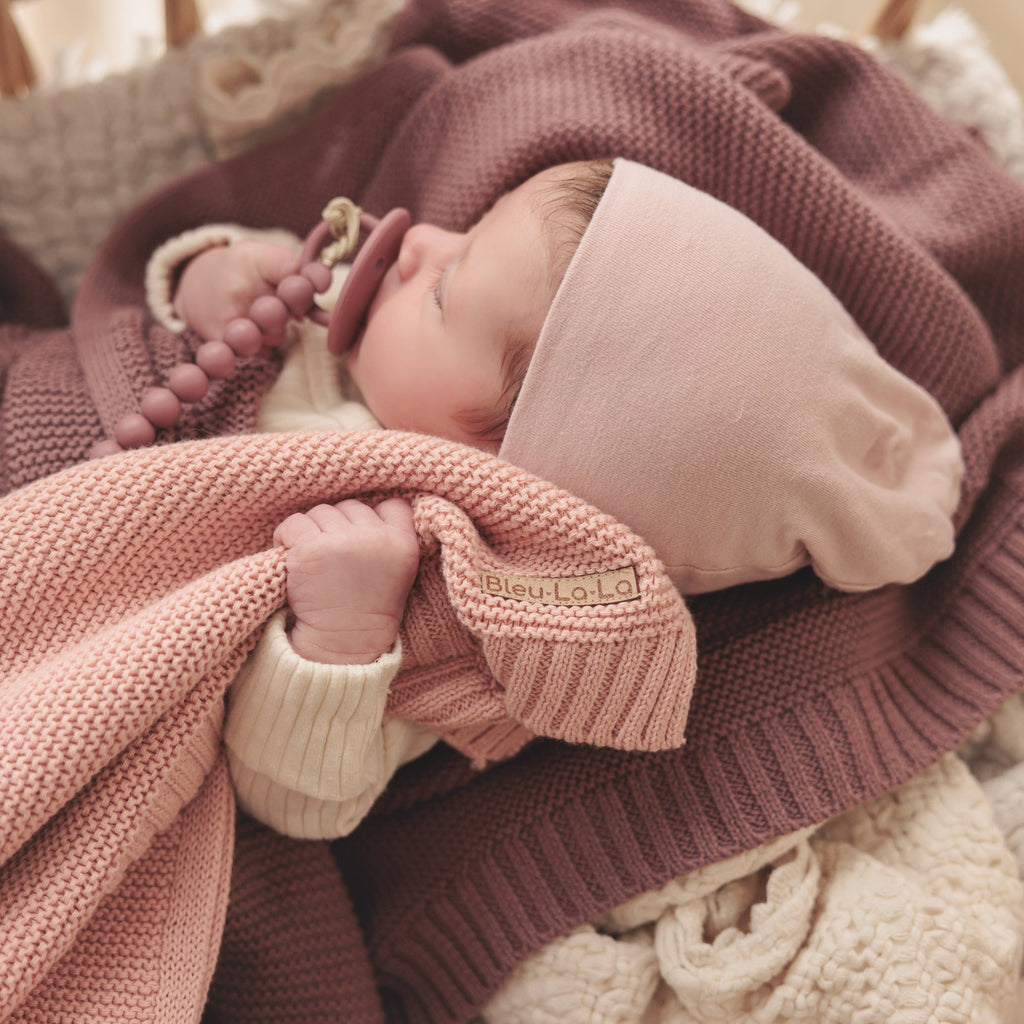 Heritage Knit Swaddle Baby Blanket