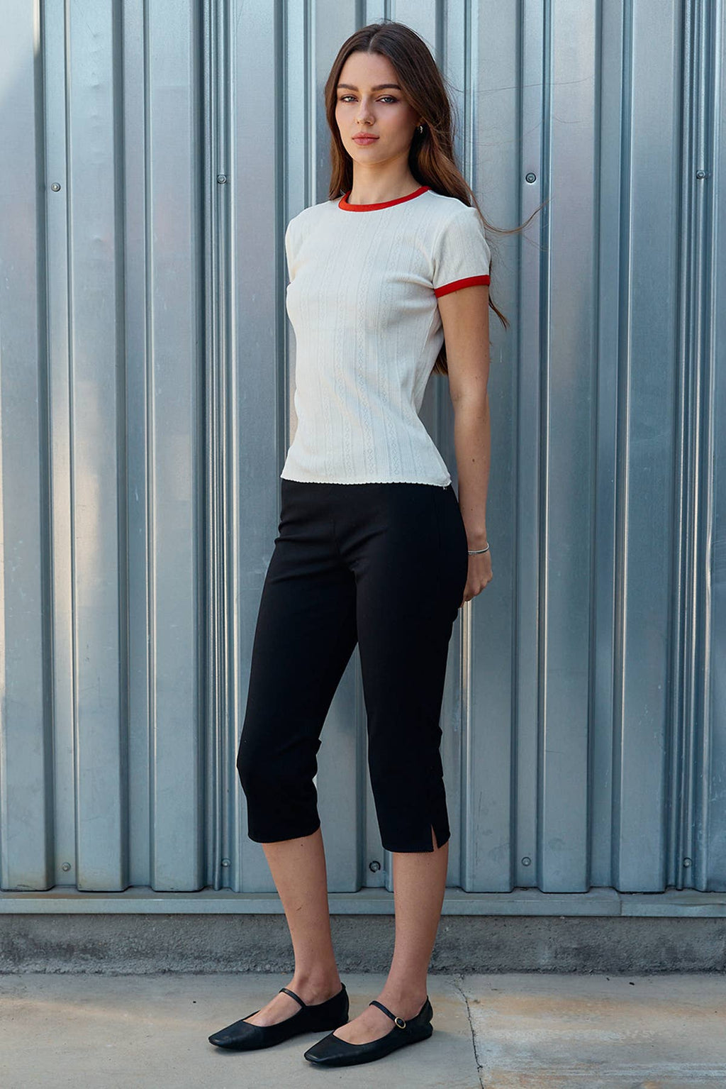 Retro Trim Ribbed Tee