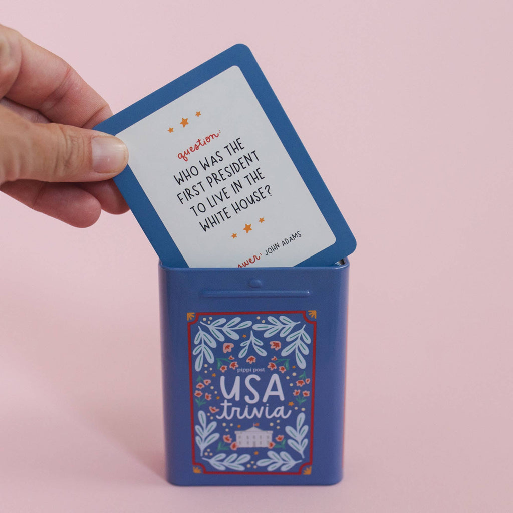 USA Trivia Game Tin