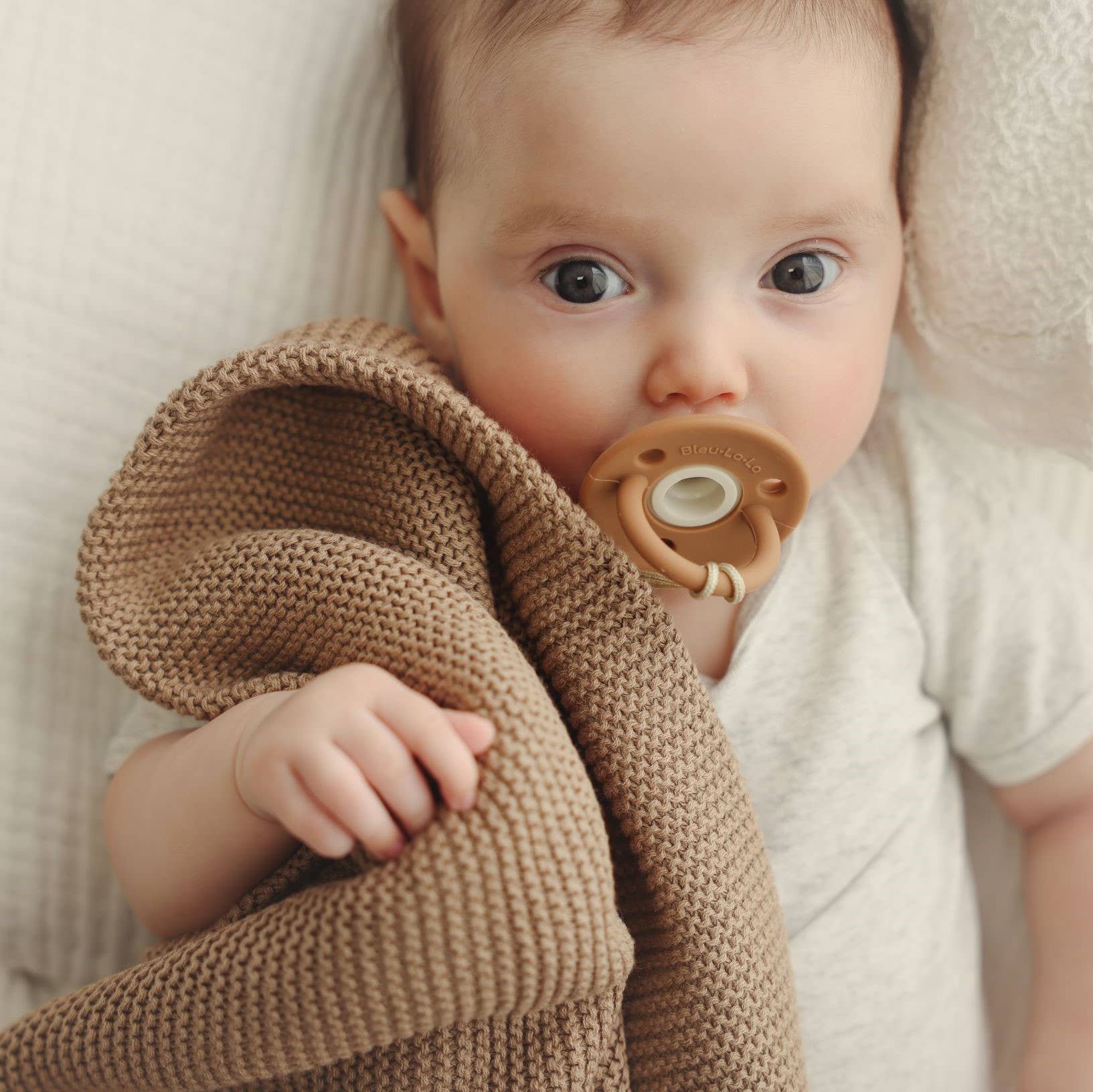 Heritage Knit Swaddle Baby Blanket