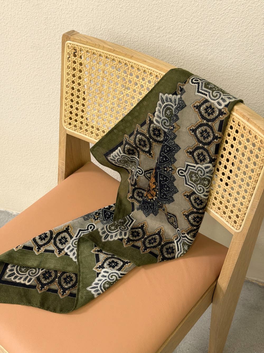 Ornate Border Square Scarf