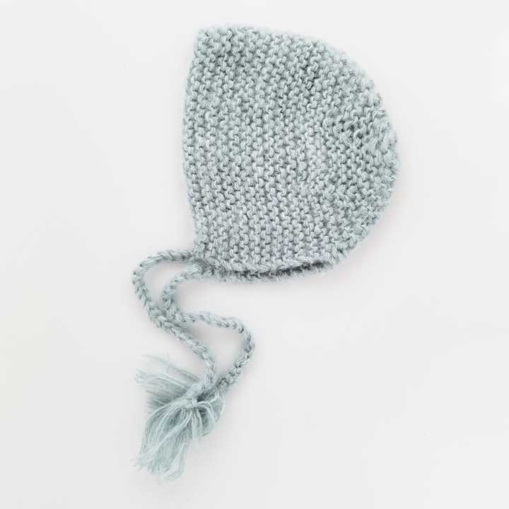 Newborn Angora Knit Bonnet