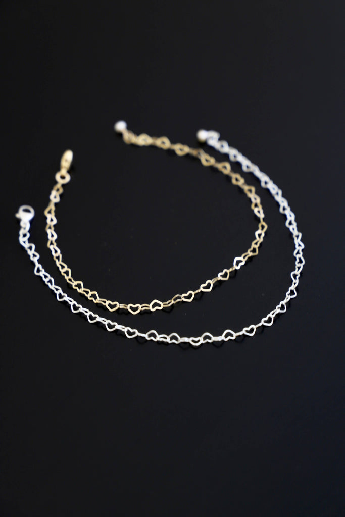 Heart Chain Bracelet