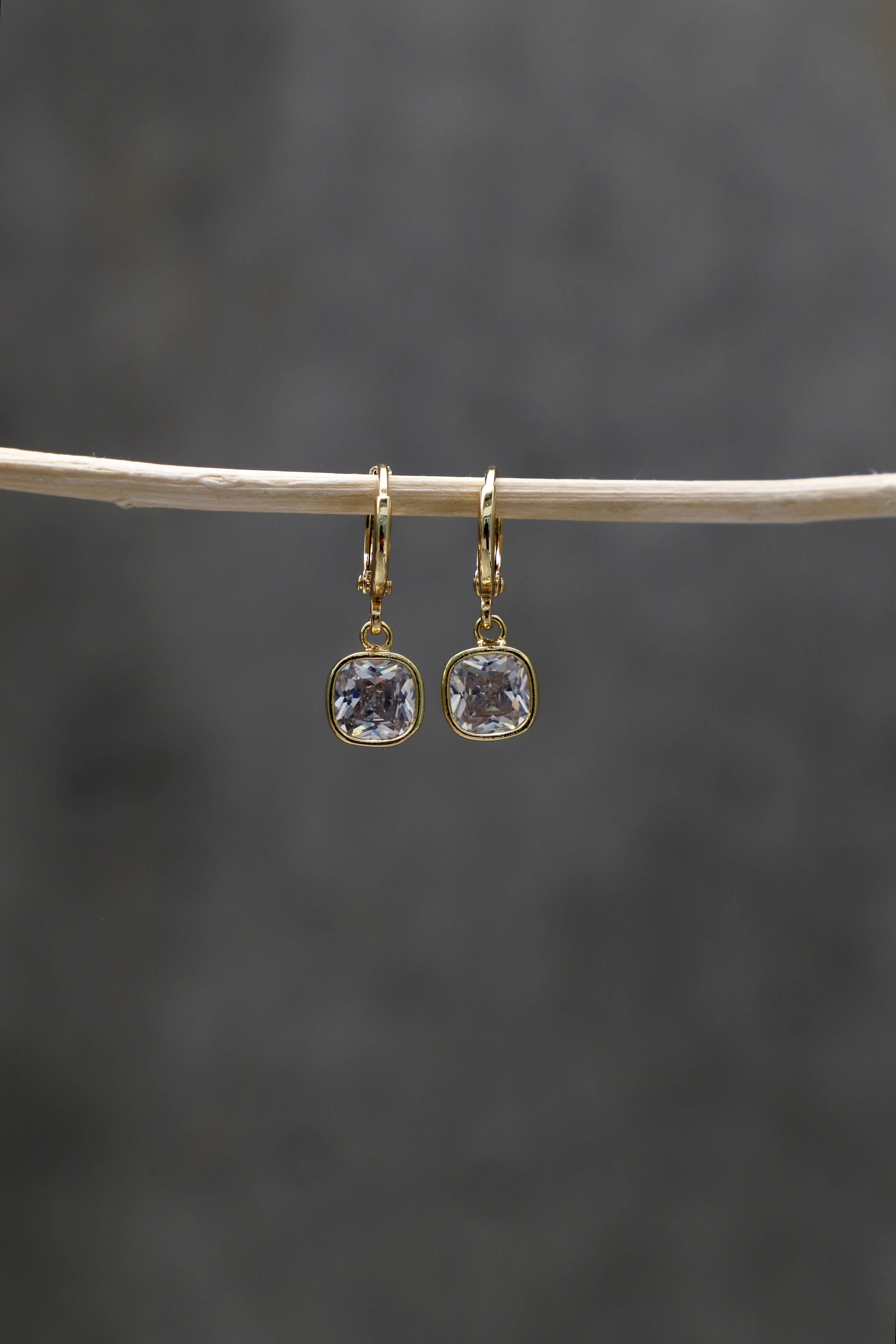 Isla Square Drop Earrings