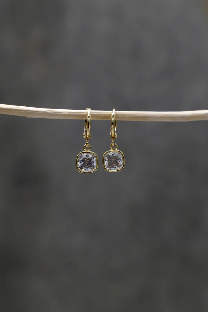 Isla Square Drop Earrings