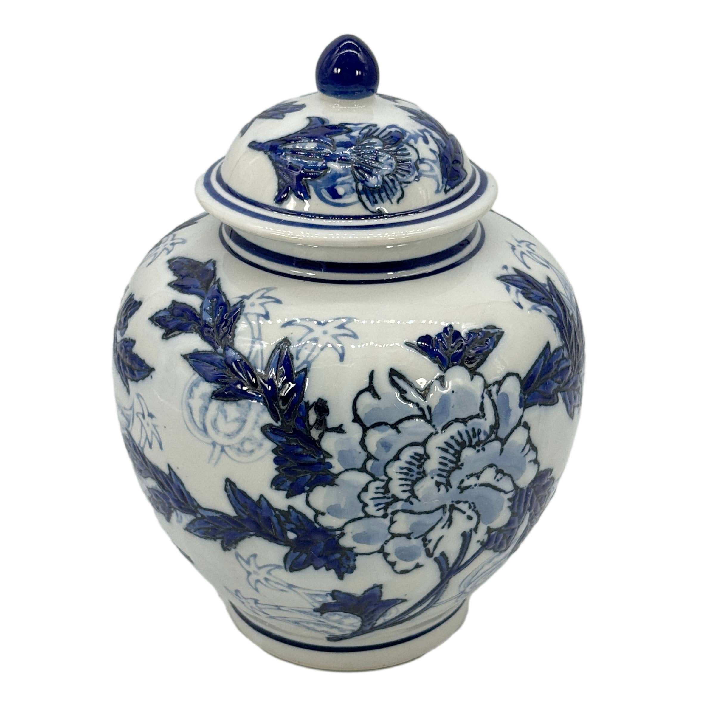 Cobalt Bleu Ginger Jar