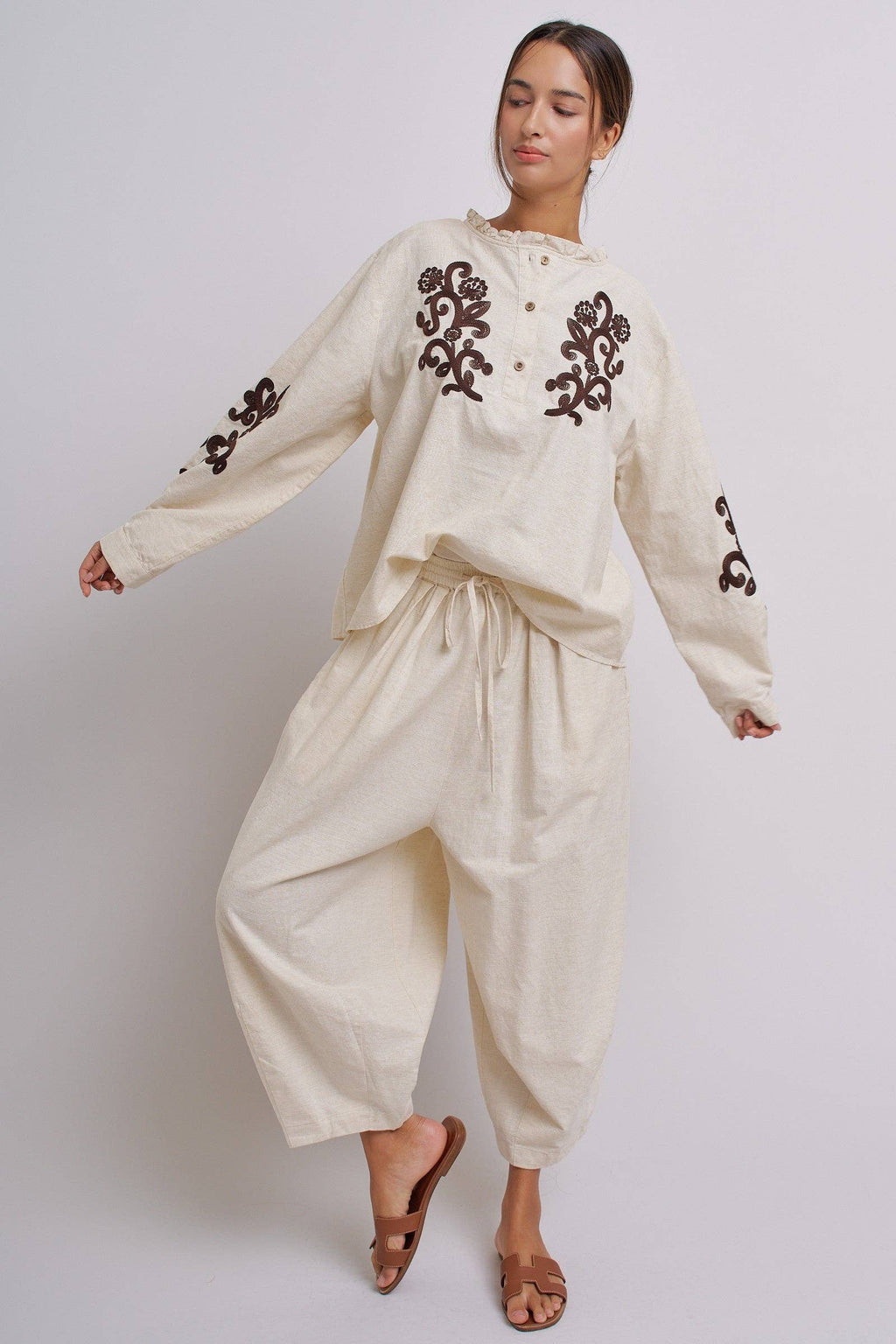 Drawstring Cocoon Pants