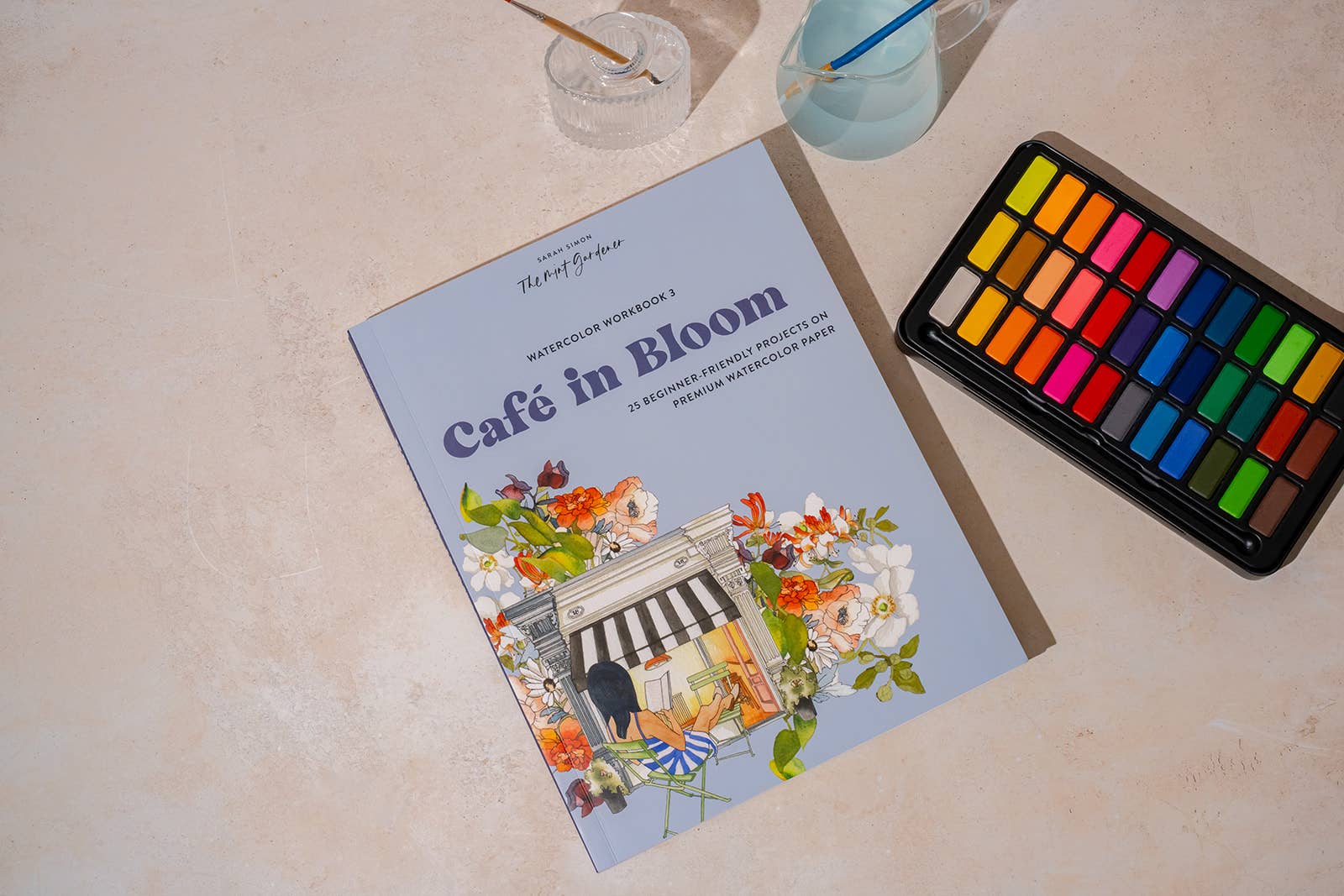 Watercolor Workbook 3: Café in Bloom (Spring)