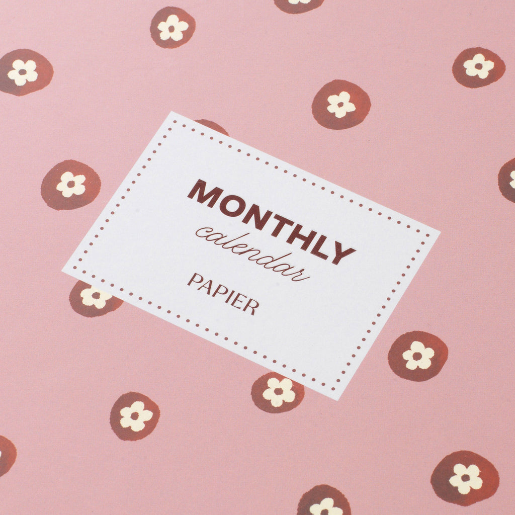 Sunlit Cross-Stitch Monthly Desk Planner (Undated)