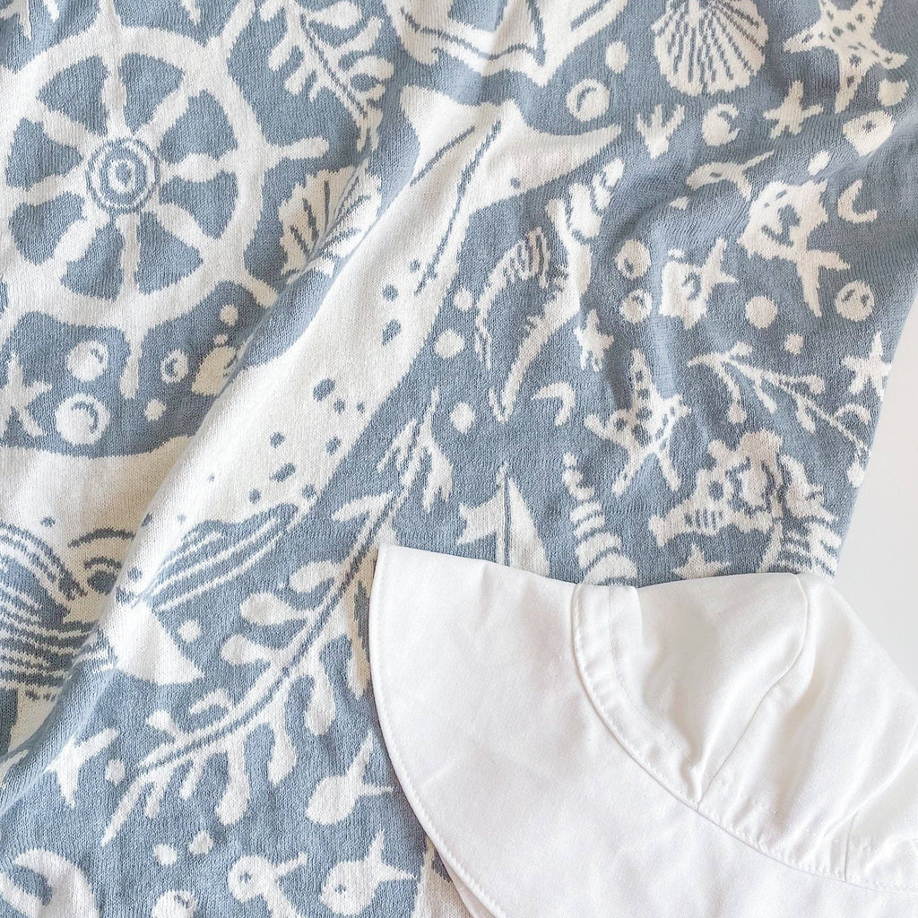 Nautical Summer Ocean Blanket