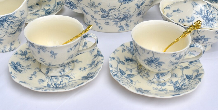 Vintage Floral Teacup and Saucer