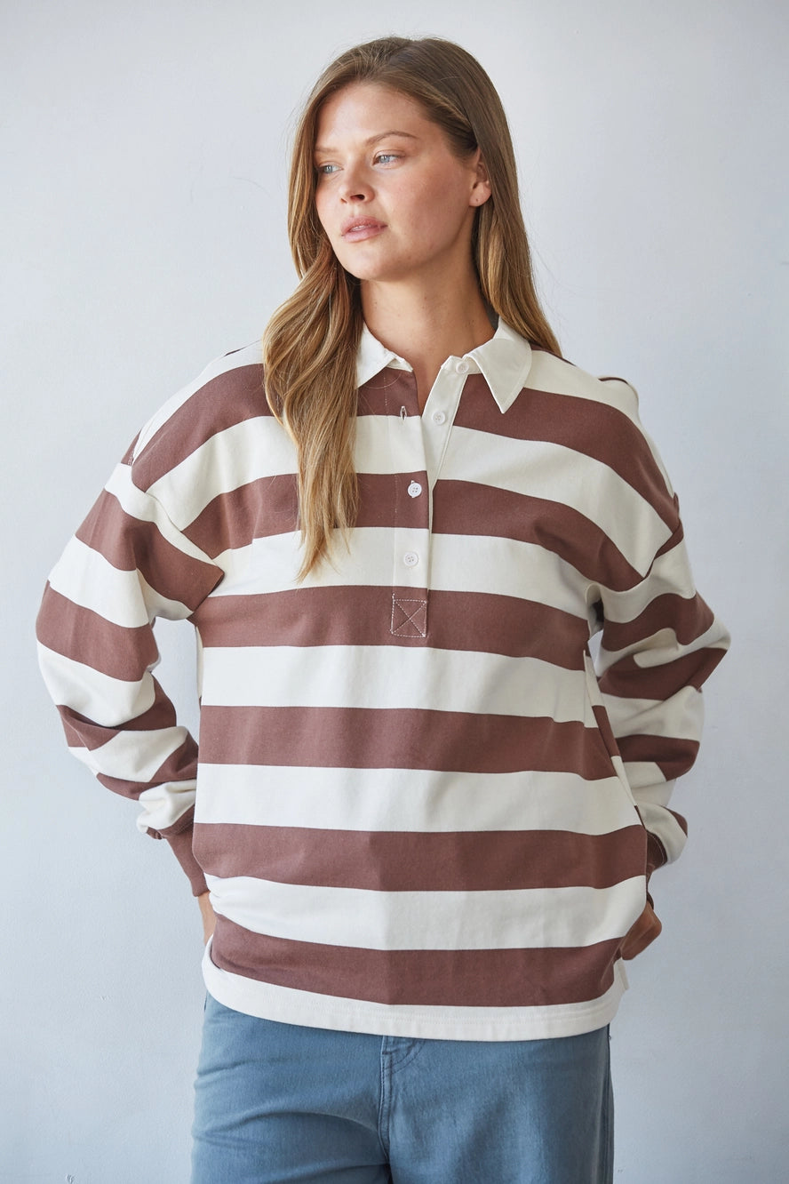 Striped Rugby Top