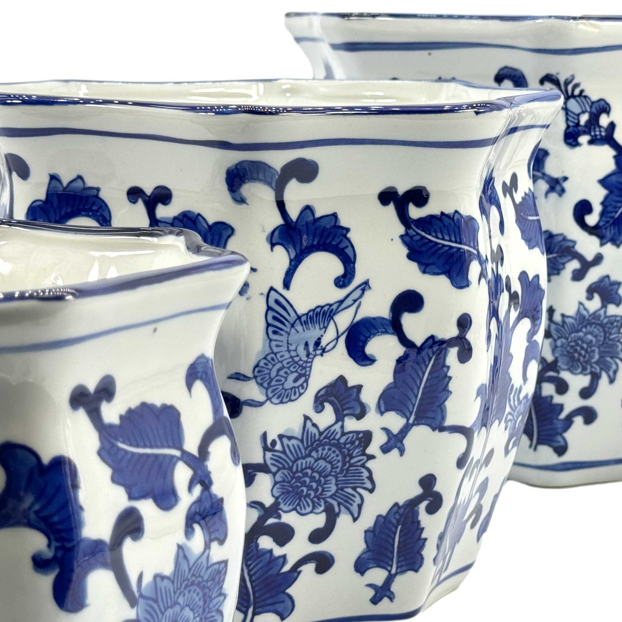 Chinoiserie Planter Pots- Asst Sizes