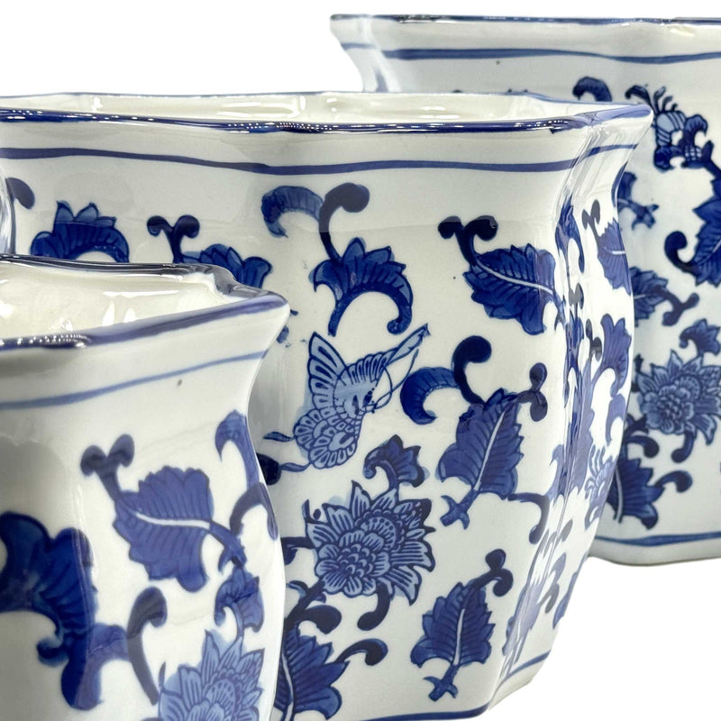 Chinoiserie Planter Pots- Asst Sizes
