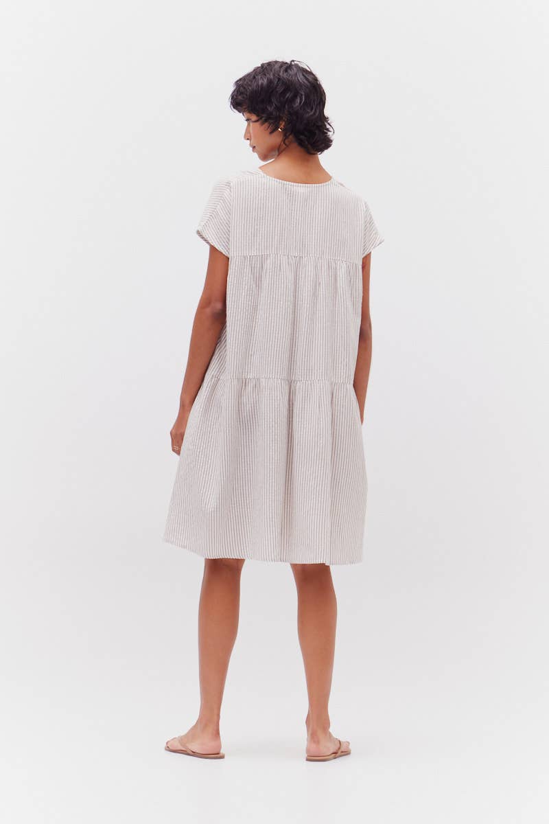 Loose Boxy Stripe Dress