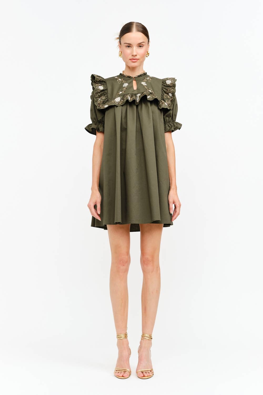 Sera Olive Dress