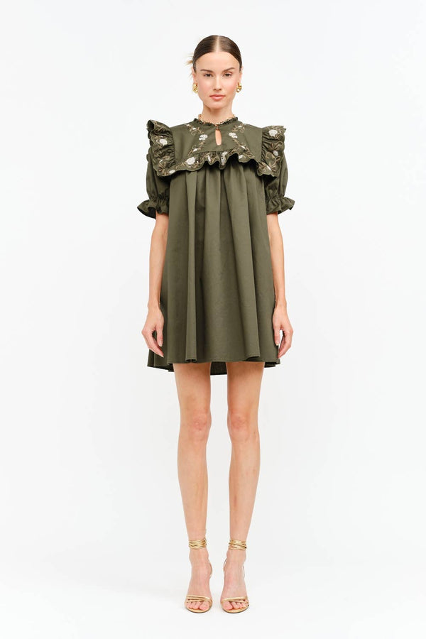 Sera Olive Dress