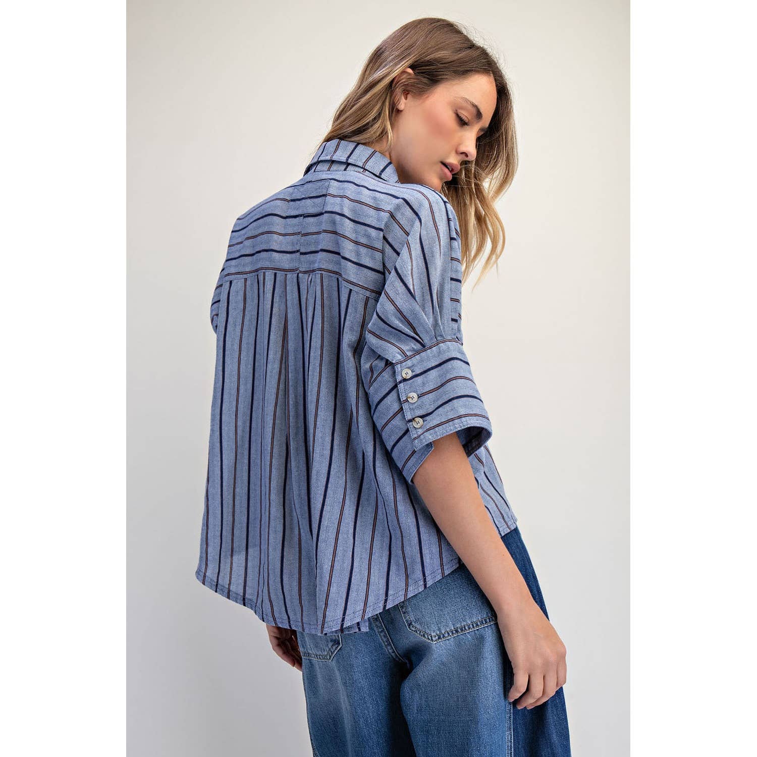 Seaside Cotton Stripe Shirt