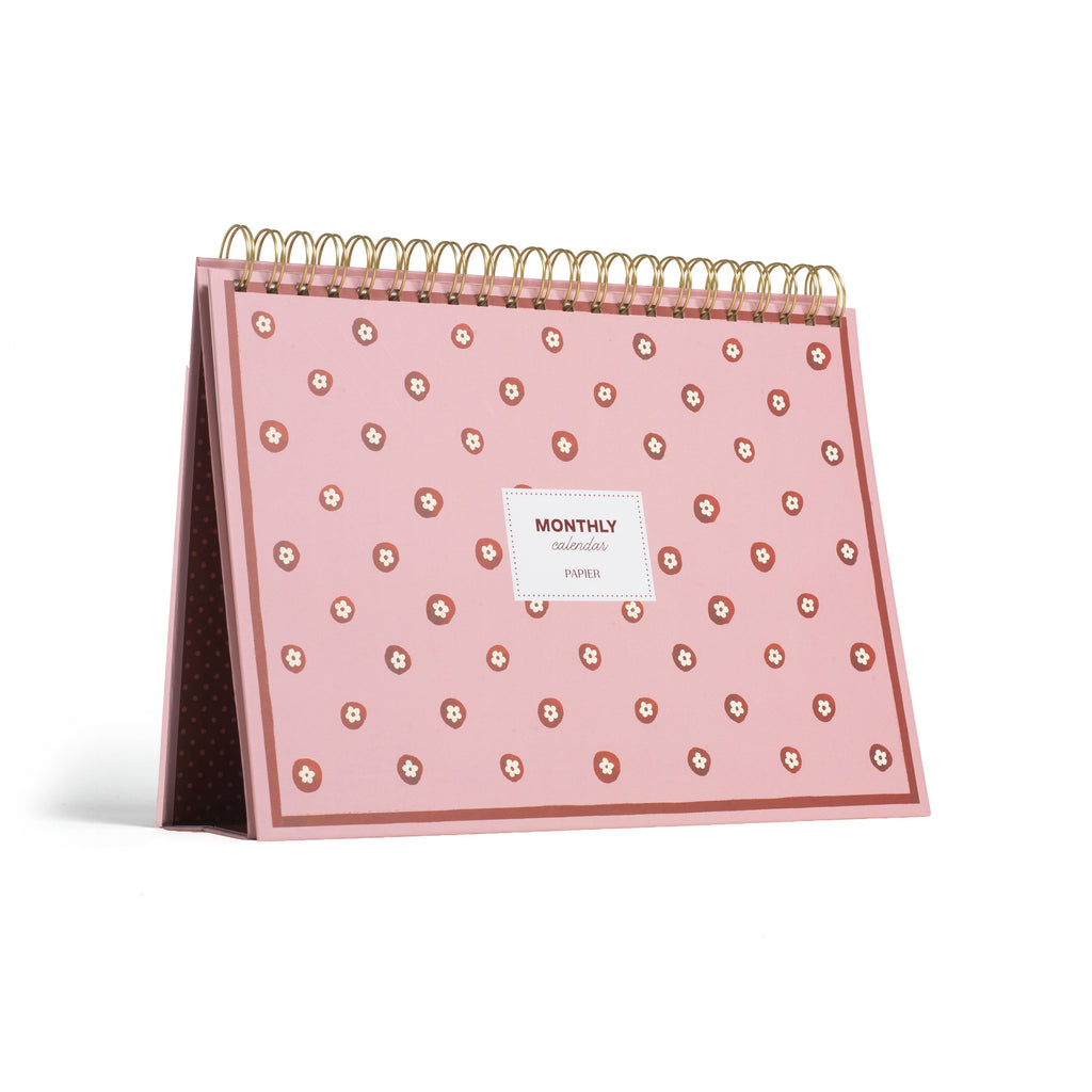 Sunlit Cross-Stitch Monthly Desk Planner (Undated)