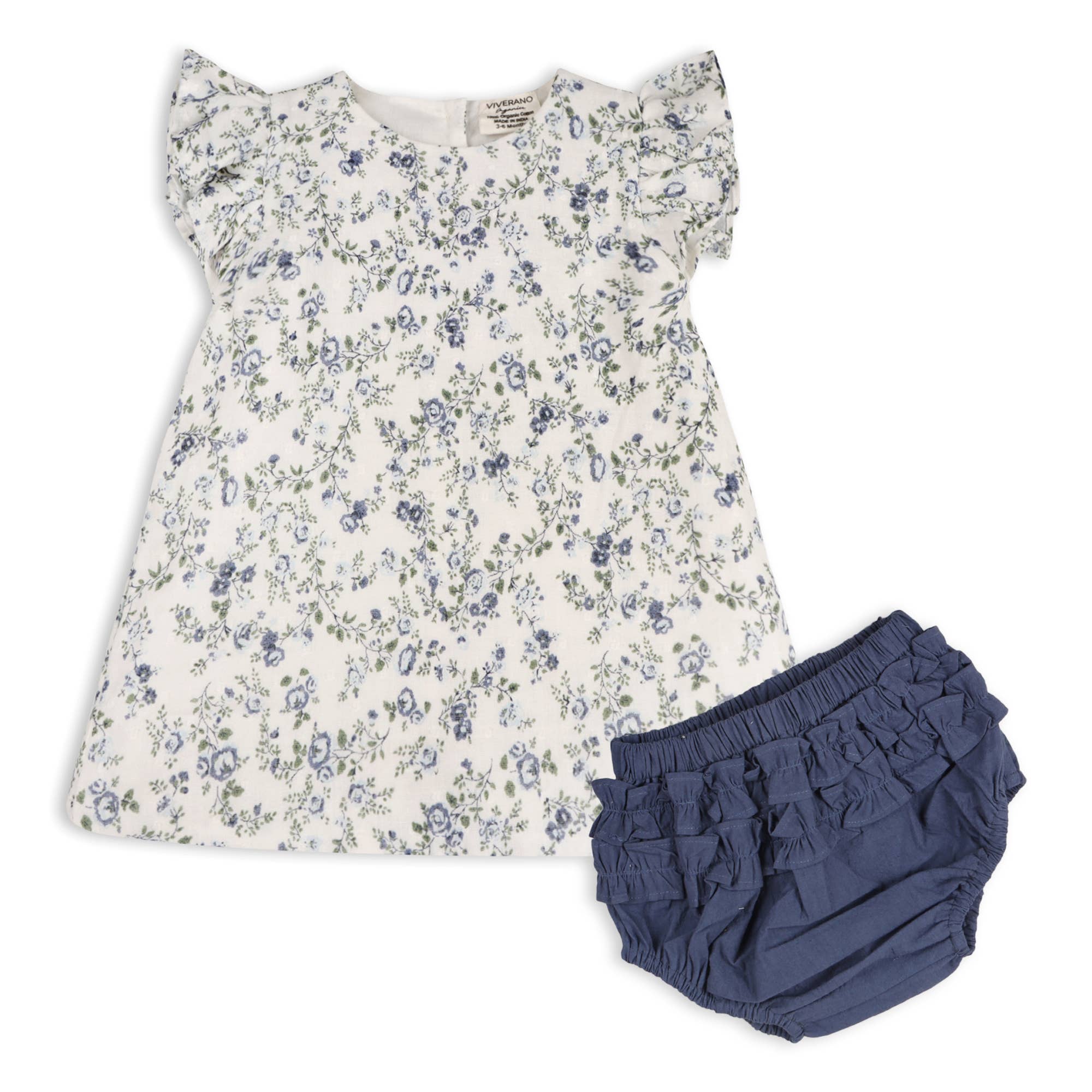 Celia Floral Baby Bow Blouse +Bloomer (Organic)