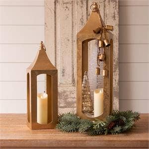 Metallic Gold Lantern