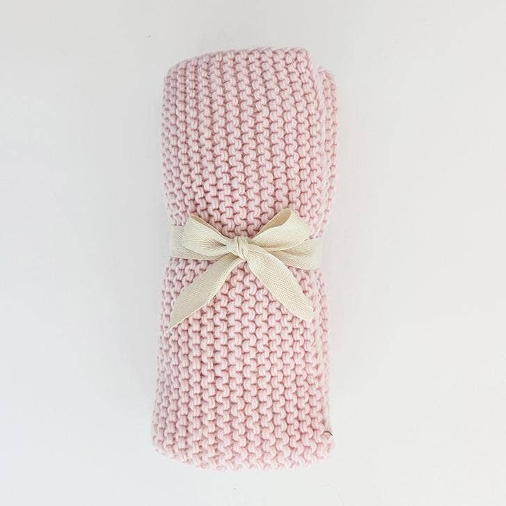 Garter Stitch Knit Baby Blanket