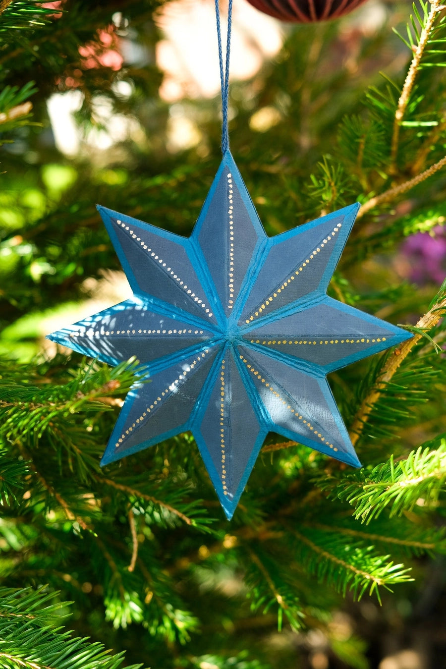Midnight Star Paper Ornament
