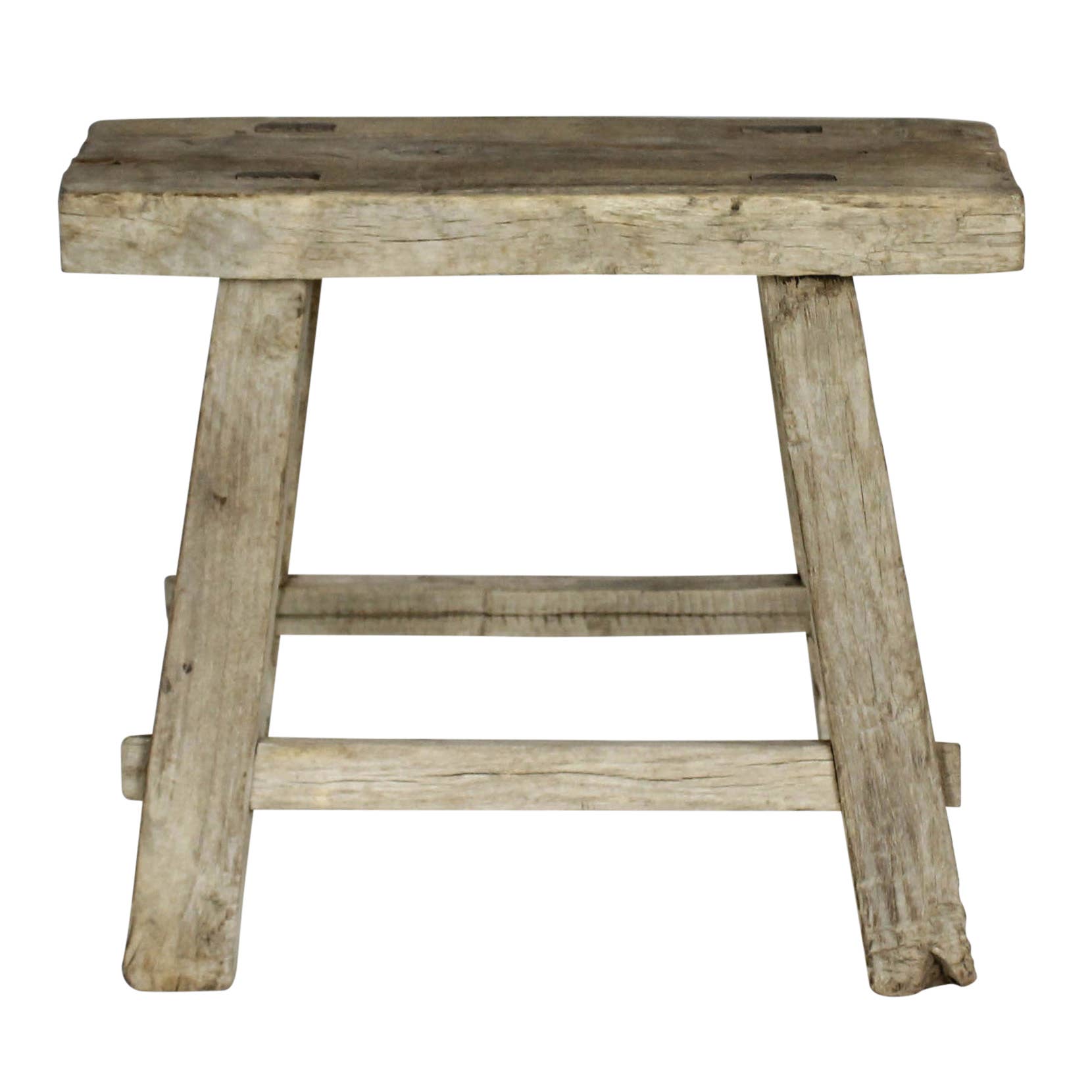 Hokkaido Foot Stool, Elm Wood