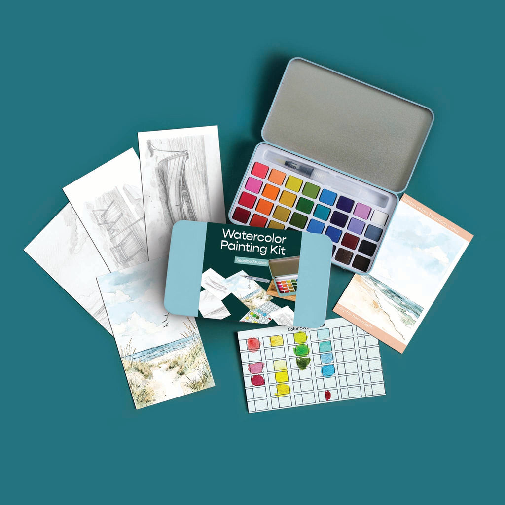 Seaside Studies Watercolor Painting Kit