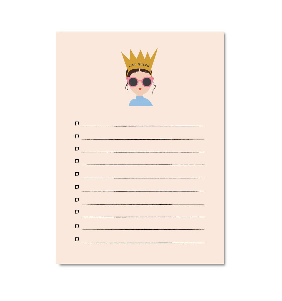 List Queen Brunette Notepad