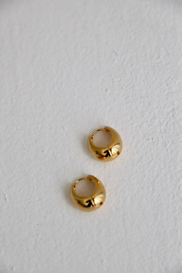 AMALFI CHUNKY HOOPS - GOLD PLATE