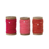 Santa's Velvet Ribbon on Wood Spool