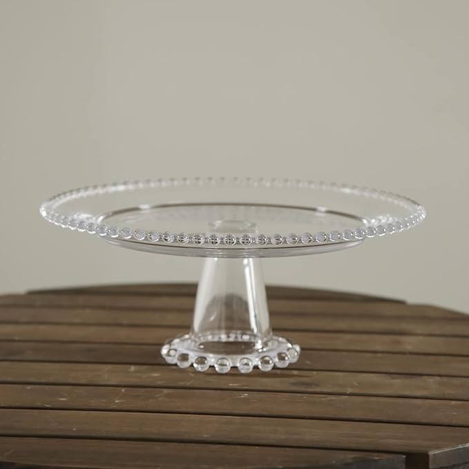 Vintage Clear Glass Cake Stand