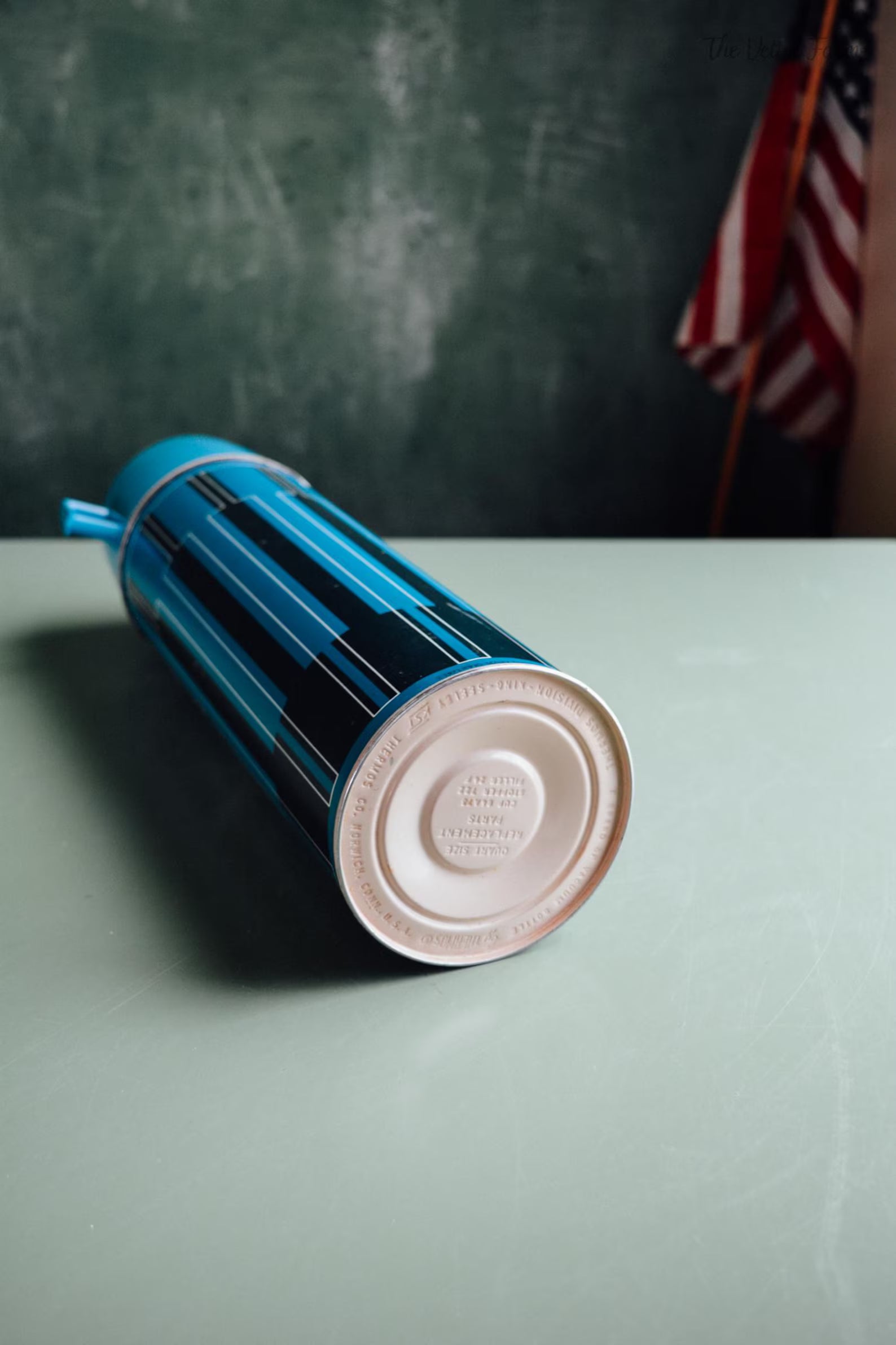 Vintage Blue Thermos