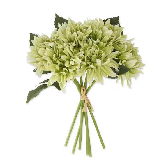 Green Real Touch Dahlia Bundle