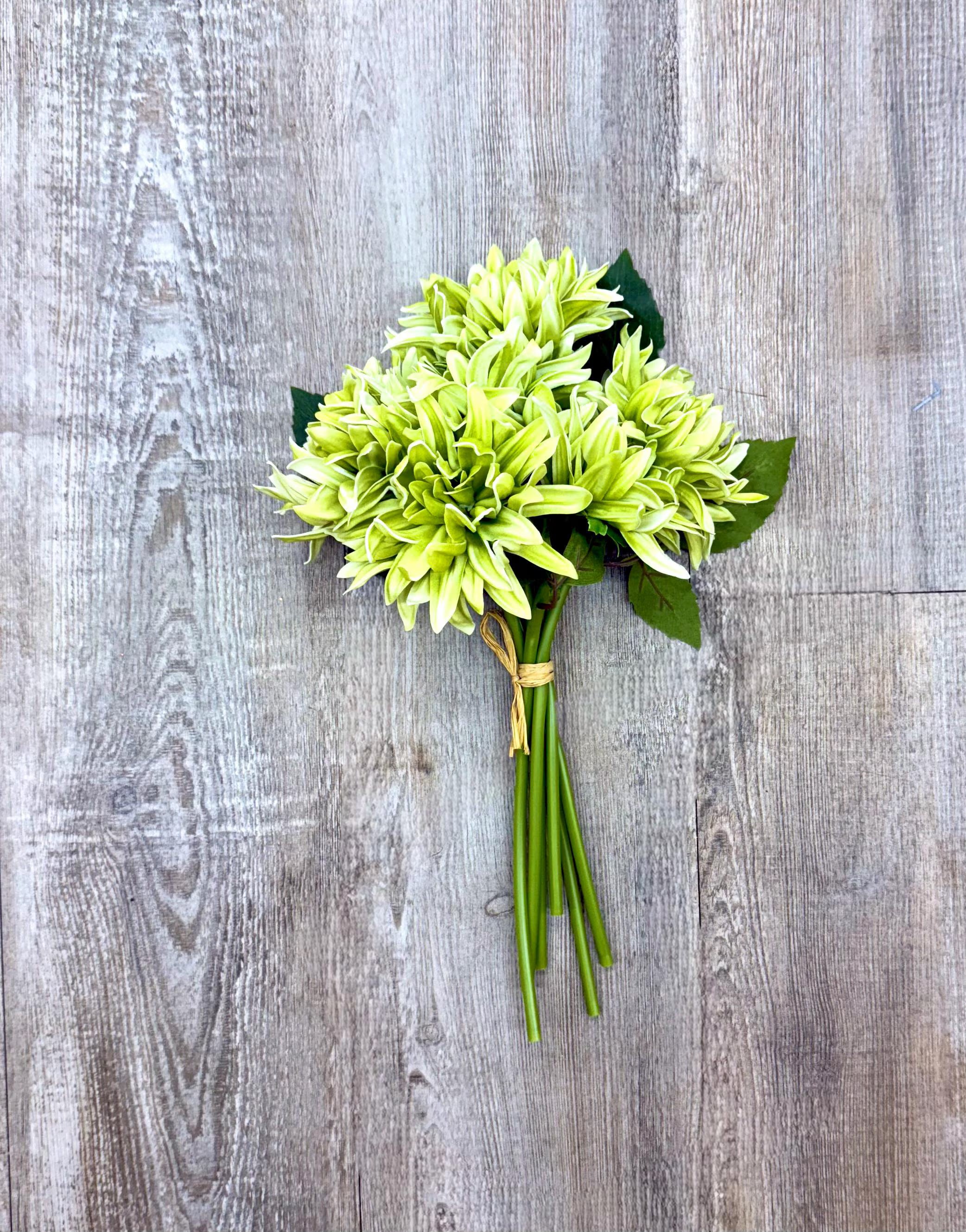 Green Real Touch Dahlia Bundle