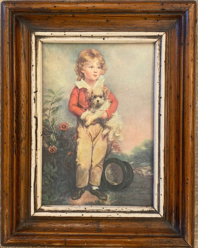 Little Boy with Dog