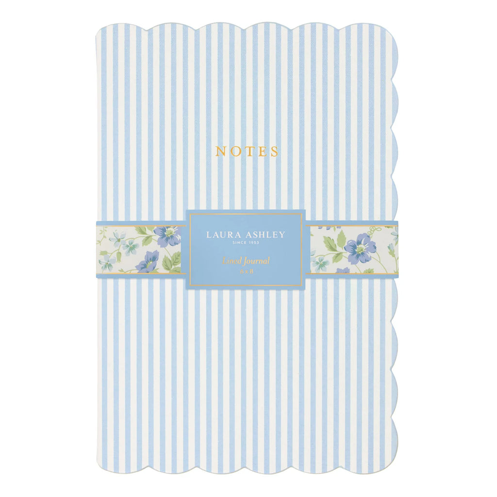 Laura Ashley Heirloom Cottage Scalloped Striped Journal